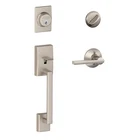 Schlage F60VCEN619LAT Century Handleset Latitude Lever Satin Nickel New. Price: $179.99.