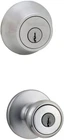 695T 26D Cp Double Cylinder Deadbolt Combo Pack With Tylo Entry Knob Satin Ch New. Price: $58.17.