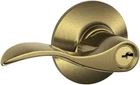 Schlage Accent Keyed Lever, F51A Open. Price: $22.99.