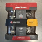 Kwikset Signature Smartkey Deadbolt Knob Combo Pack 991J 3 Smt CPK4 Satin Nickel New. Price: $50.00.