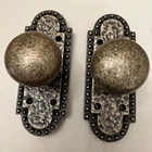 Signature Hardware Traeger Brass Passage Interior Door Set Knob 2-3/4" Antique New. Price: $129.00.