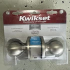 New Kwikset Bed & Bath Door Knob Satin Nickel 300P-15-CP Bbpkg. Price: $12.98.