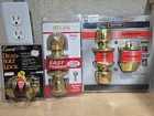 Lot Atlas & Defiant Combo Keyed Entry Deadbolt Polished Brass Keys Brandywine New. Price: $29.49.