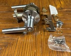 Schlage Broadway Lever Keyed Entry Exterior Door Lock F51A Brw 626 Satin Chrome Open. Price: $37.15.