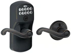 Schlage FE575-PLY-FLA Plymouth Keypad Entry Bronze New. Price: $192.38.