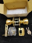 Polished Brass Door - Multiple Locks & Key Codes Great For Rentals Open. Price: $7.95.