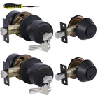 Lanwandeng 2 Sets Pack, Black Deadbolt Lockset-keyed Alike New. Price: $56.52.