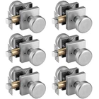 Starpy 6 Pack Brushed Nickel Door Knobs Square Rosette Interior Handles New. Price: $153.20.