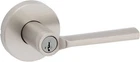 Kwikset 740LSLRDT-S Lisbon Single Cylinder Key Entry Door Lever Sstin Nickel New. Price: $68.99.