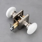 Ncl White Door Knobs, Interior, Porcelain Square Levers, Satin... New. Price: $49.32.