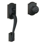 Schlage Camelot Entry Door Handleset - FE285 Geo Open. Price: $44.00.