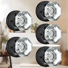 Glass Door Knobs With Lock, Matte Black Crystal Interior For Privacy New. Price: $297.88.
