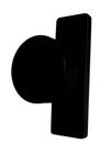Emtek 5507US19 Double Dummy Round Passage Stretto Door Knobset - Matte Black Open. Price: $86.00.