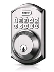 New Teeho TE002 Keyless Entry Door Lock With Keypad Smart Deadbolt Satin Nickel Open. Price: $33.00.