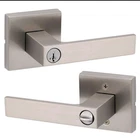 Kwikset Singapore Square Satin Nickel Keyed Entry Handle W/ Smartkey Security New. Price: $30.00.