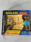Schlage Maximum Security Deadbolt(ansi Grade 2), Two Point Locking, Bright Brass New. Price: $39.95.