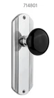 Nostalgic Warehouse Deco Long Plate With Black Porcelain Knob 714801 Open. Price: $27.77.