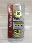 Kwikset Double Cylinder Deadbolt Fits All Standard Doors Brass E14-64 Open. Price: $16.95.