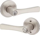 Katella Entry Door Handle With Lock Key, Secure Keyed Reversible Lever Exter New. Price: $155.99.