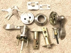Gobrico Keyed Alike Entry Door Lock Set Handle Double Deadbolt Satin Nickel Open. Price: $49.99.