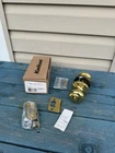 Kwikset 730H-3 Hancock Privacy Door Knob Polished Brass Open. Price: $12.95.