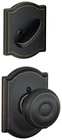 Schlage F59-GEO-CAM Georgian Single Cylinder Interior Pack Bronze New. Price: $99.68.