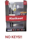 Kwikset Halifax Square Keyed Entry Door Handle Smartkey Satin Nickel 97402-732 Open. Price: $20.00.