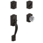 Schlage Single Cylinder Handleset Alexandria Glass Knob FC60 Cam 716 Alx Open. Price: $53.99.