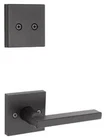 Kwikset 973HFLSQTV1 Halifax Lever Non-turning Dummy Interior Pack Black Open. Price: $38.00.