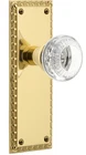 Nostalgic Warehouse Neoclassical Plate With Crystal Knob In Brass New. Price: $31.99.