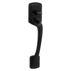 Kwikset Prague Matte Black Entry Door Handle Only With Pismo Round Knob New. Price: $69.99.