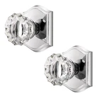 Clctk Crystal Glass Dummy Door Knob, Closet Bifold Polished Chrome. Price: $45.99.