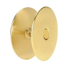 Door Hole Cover Plate, 2-5/8" Diameter Solid Steel, Filler (1, Gold) New. Price: $15.76.