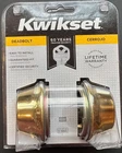 Kwikset Deadbolt-both Sides Keyed-gold Brass Finish-nib New. Price: $18.95.