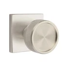 Emtek Select Privacy, Square Rosette Conical Knurled Knob Satin Nickel New. Price: $226.40.