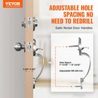 Vevor Front Door Handle Deadbolt Set, Satin Nickel Lock With New. Price: $45.90.