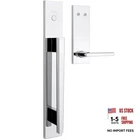 Kwikset Caerus Front Door Lock & Deadbolt Set, Entry Dummy Polished Chrome New. Price: $246.75.