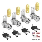 Cam Locks Rv Storage Keyed ALIKE,7/8" Cylinder Fits On Chrome Inch 4 New. Price: $29.45.