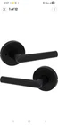 Kwikset 97300-914 Milan Interior Privacy Door Handle With Lock Matte Black Rev Open. Price: $29.99.