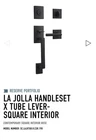 Baldwin Reserve Jolla Contemporary Lever Handle Set Venetian Bronze Square Open. Price: $150.00.