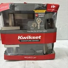 Kwikset Halifax Entry Door Handle&deadbolt Combo Satin Nickel Smartkey Security New. Price: $34.99.