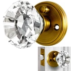 Crystal Door With Lock, Glass Knobs Interior Privacy/passage Set, V... New. Price: $46.81.