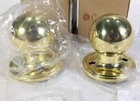 Copper Creek Dummy Door Knob Polished Brass BK2090PB Pack New. Price: $13.00.