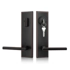Haidms Oil Rubbed Bronze Front Door Handle Set, Entry Lever Deadbolt... New. Price: $129.09.