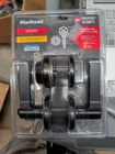 Kwikset Hollis Round Rose Matte Black Handle With Single Cylinder Deadbolt Combo New. Price: $49.00.