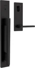 Kwikset Caerus Front Door Handleset Matte Black New. Price: $334.99.