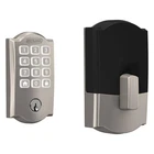 Schlage Camelot Satin Nickel Electronic Smart Wifi Single Cylinder Deadbolt New. Price: $184.95.