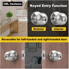 Stainless Steel Entry Door Knob Set, 2 Pack New. Price: $29.59.