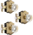 Gobrico 3 Pack Privacy Crystal Glass Door Knobs With Lock,heavy Duty Lockse New. Price: $121.95.