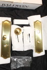 Baldwin 6554-060-ENTR Barclay Door Knob Handle Set Satin Brass &brn Finish Entry New. Price: $329.99.